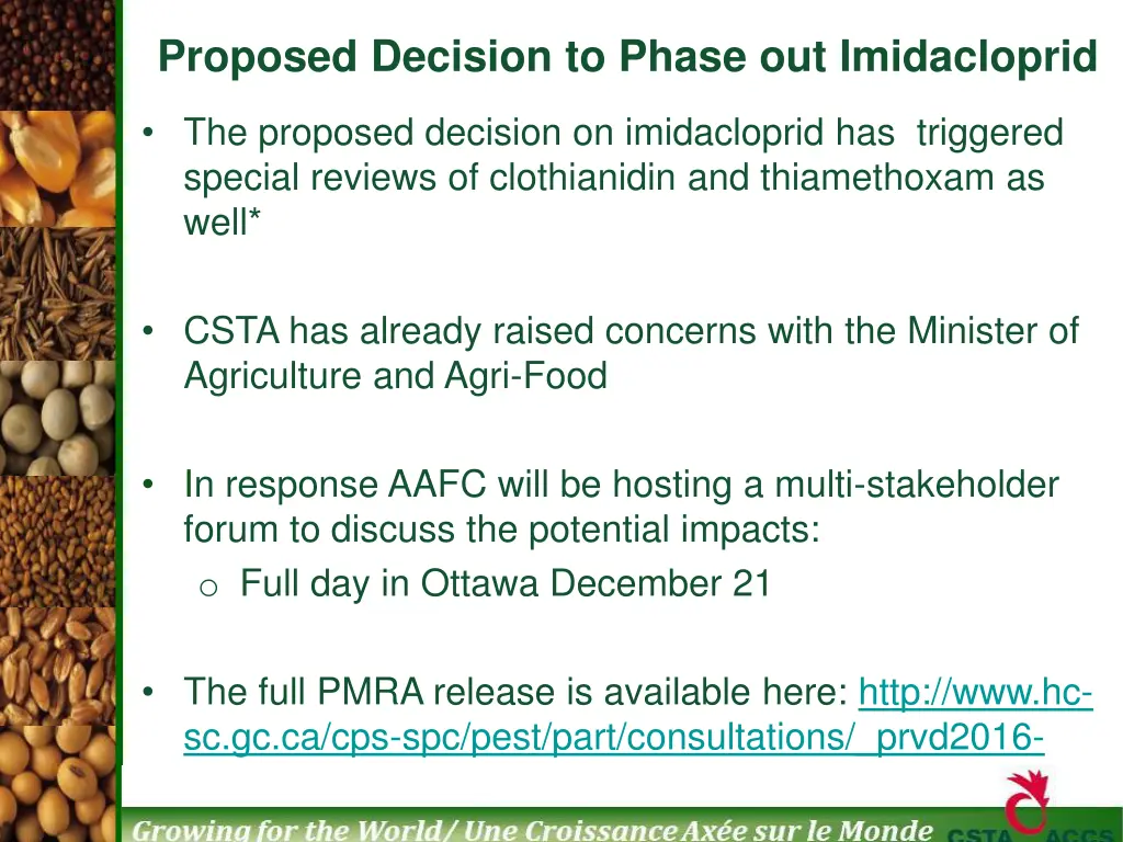 proposed decision to phase out imidacloprid 1