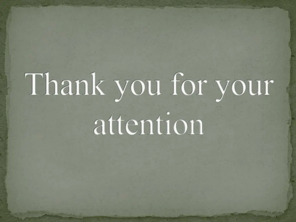 thank you for your attention