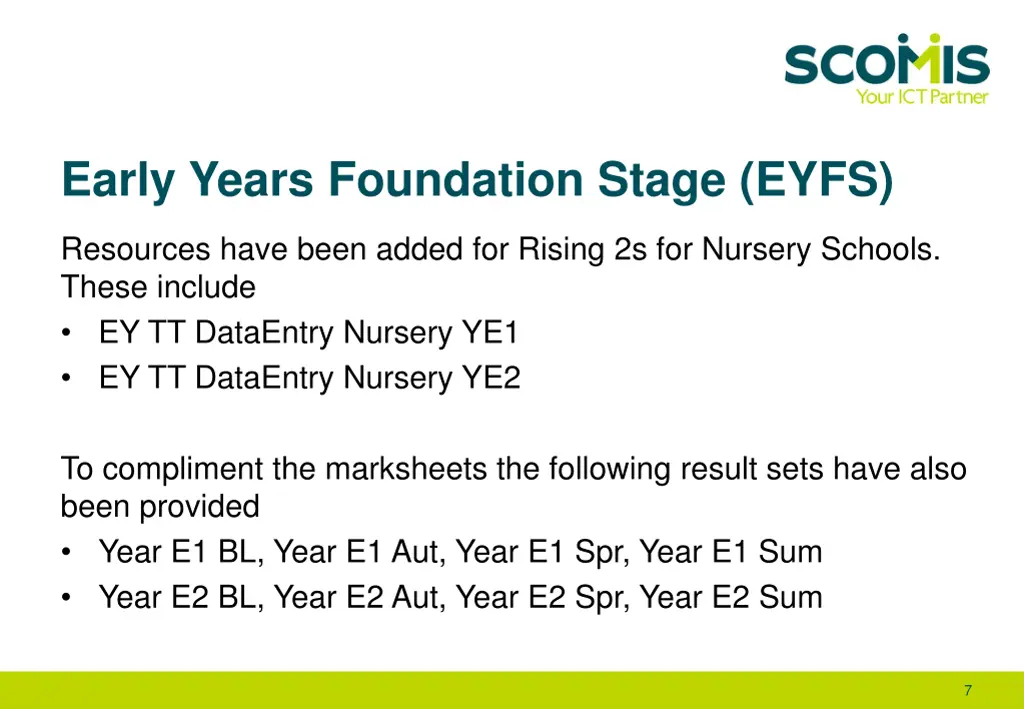 early years foundation stage eyfs