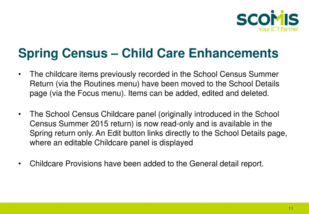 spring census child care enhancements