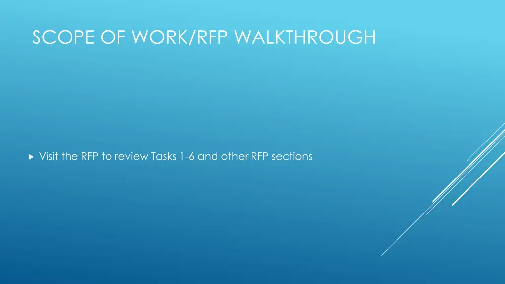 scope of work rfp walkthrough