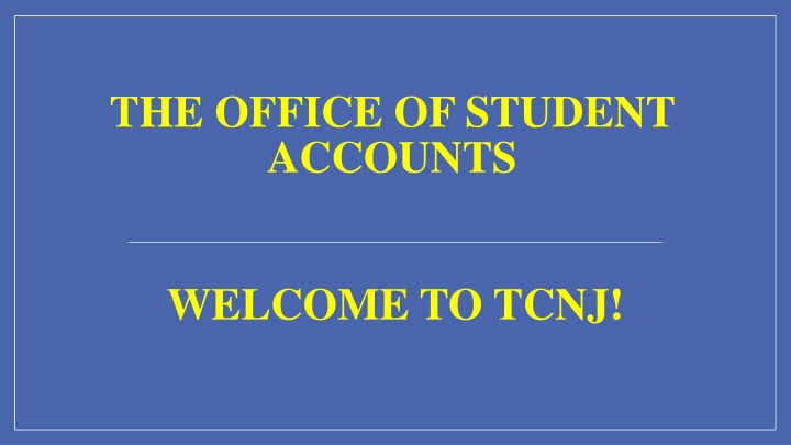 the office of student accounts