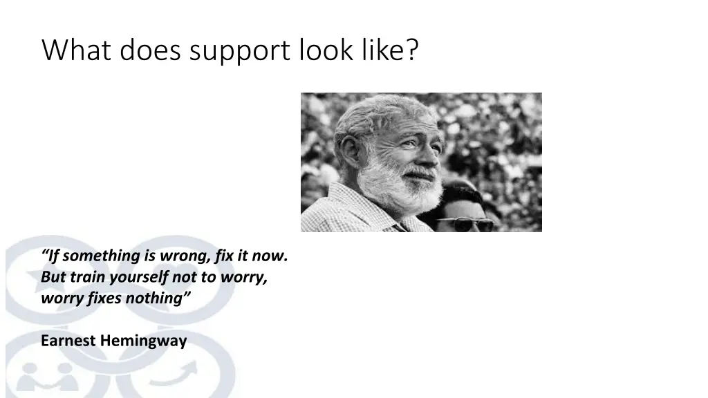 what does support look like