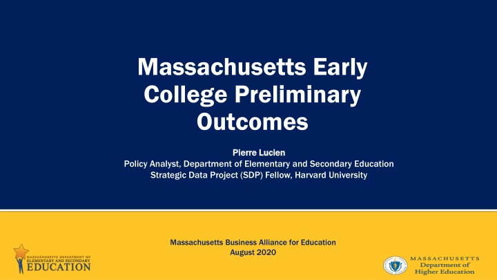 massachusetts early college preliminary outcomes