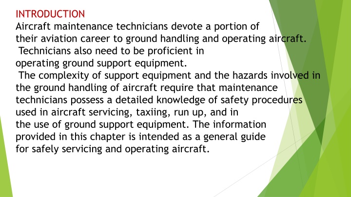 introduction aircraft maintenance technicians