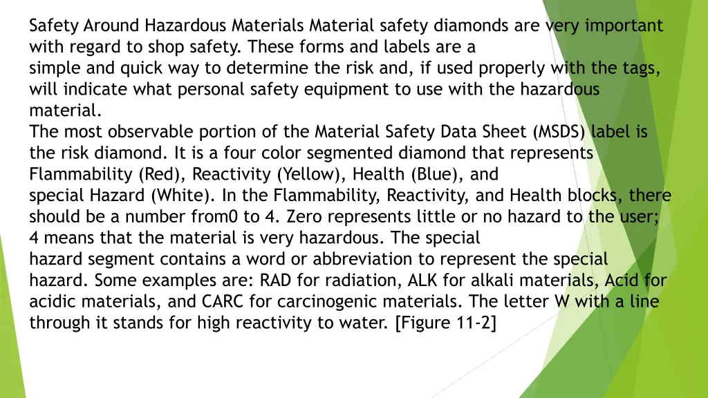 safety around hazardous materials material safety