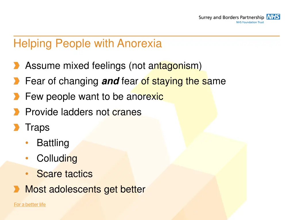 helping people with anorexia