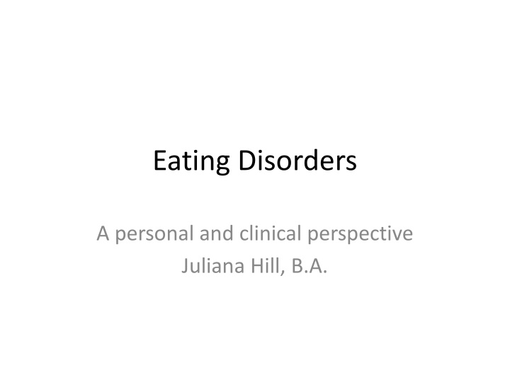 eating disorders