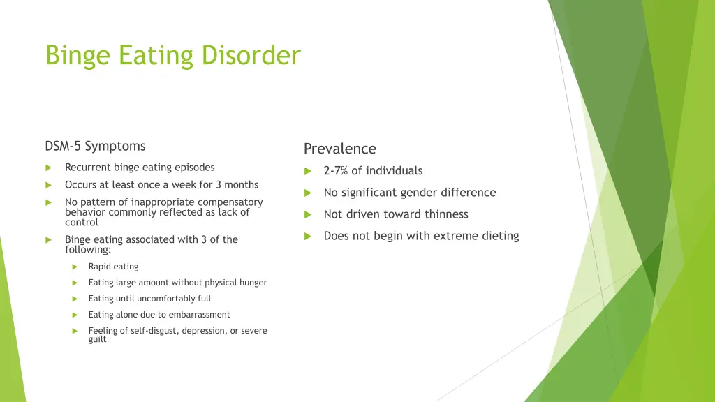 binge eating disorder