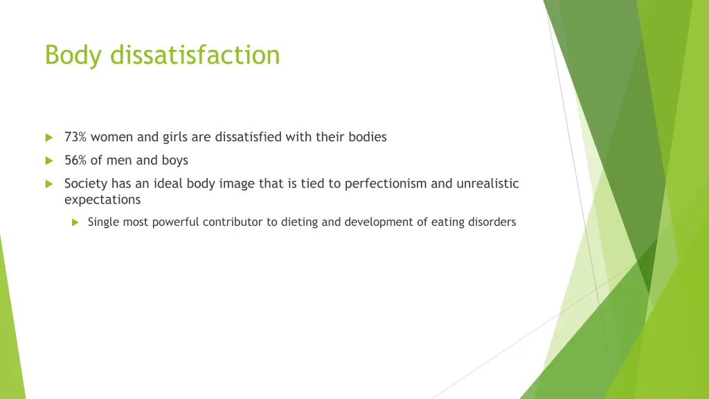 body dissatisfaction