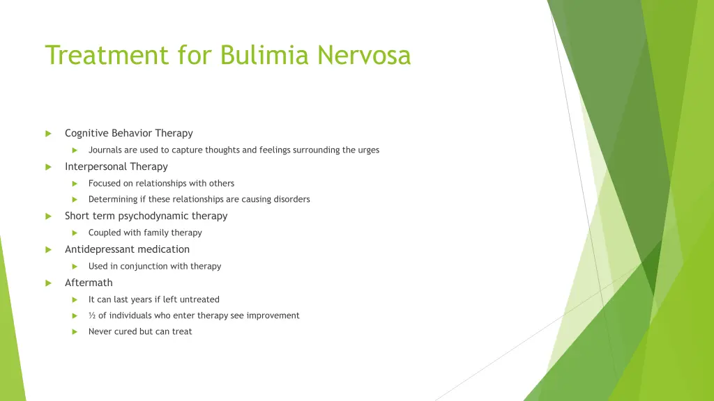 treatment for bulimia nervosa