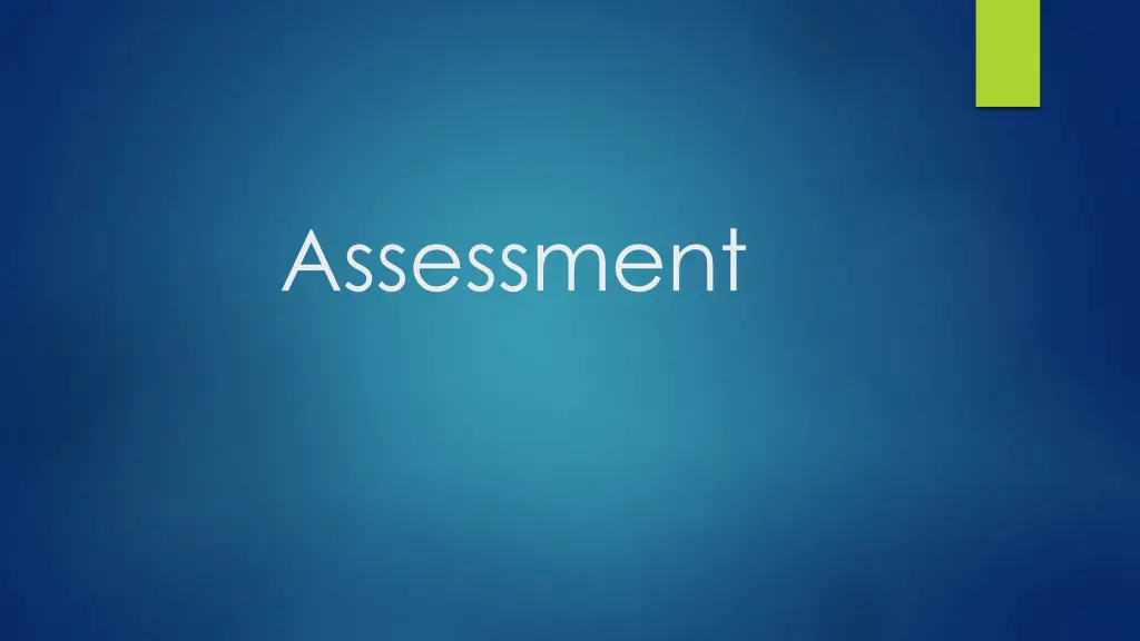 assessment