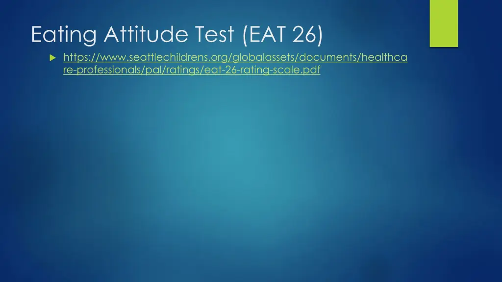 eating attitude test eat 26 https