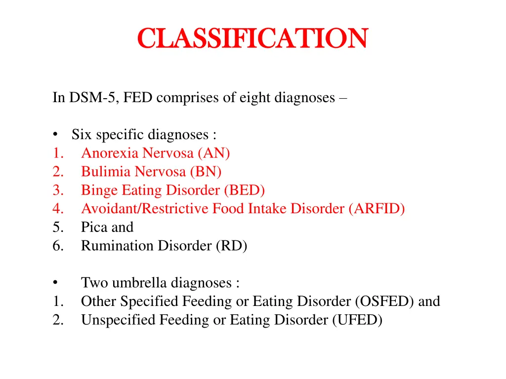 classification classification