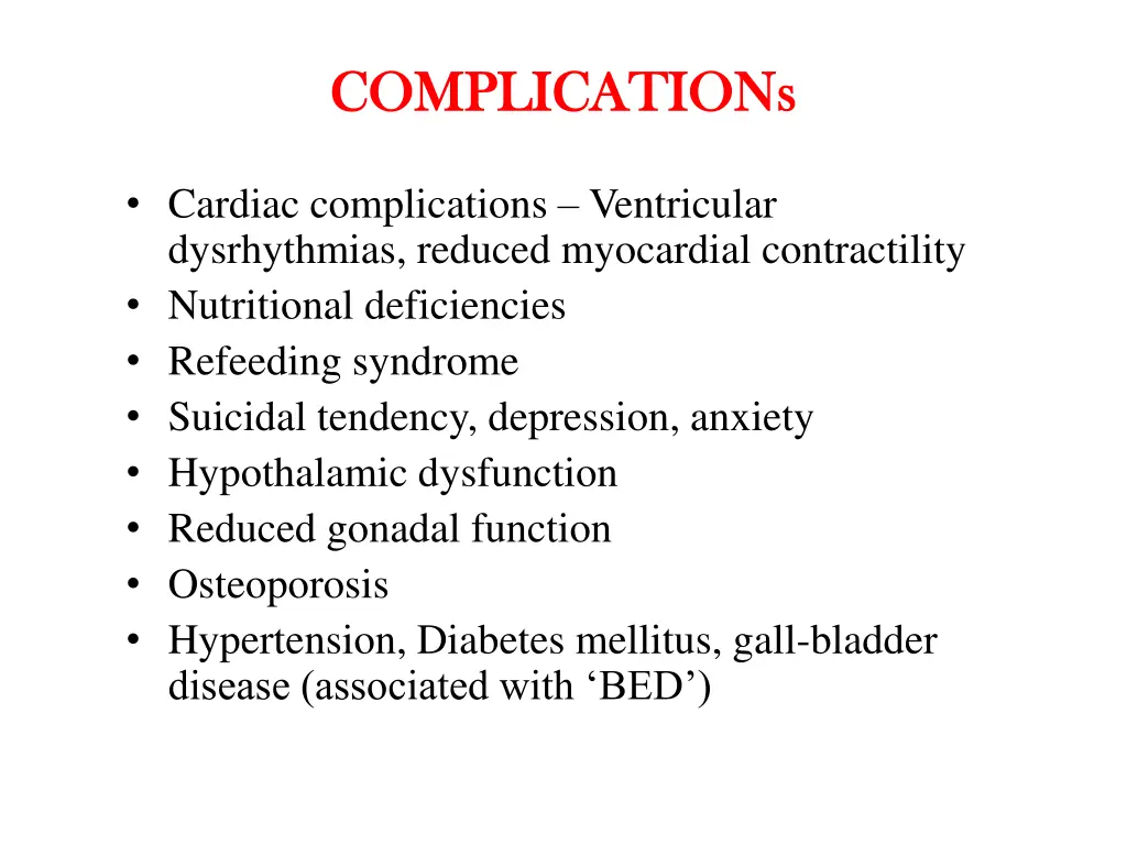 complications complications