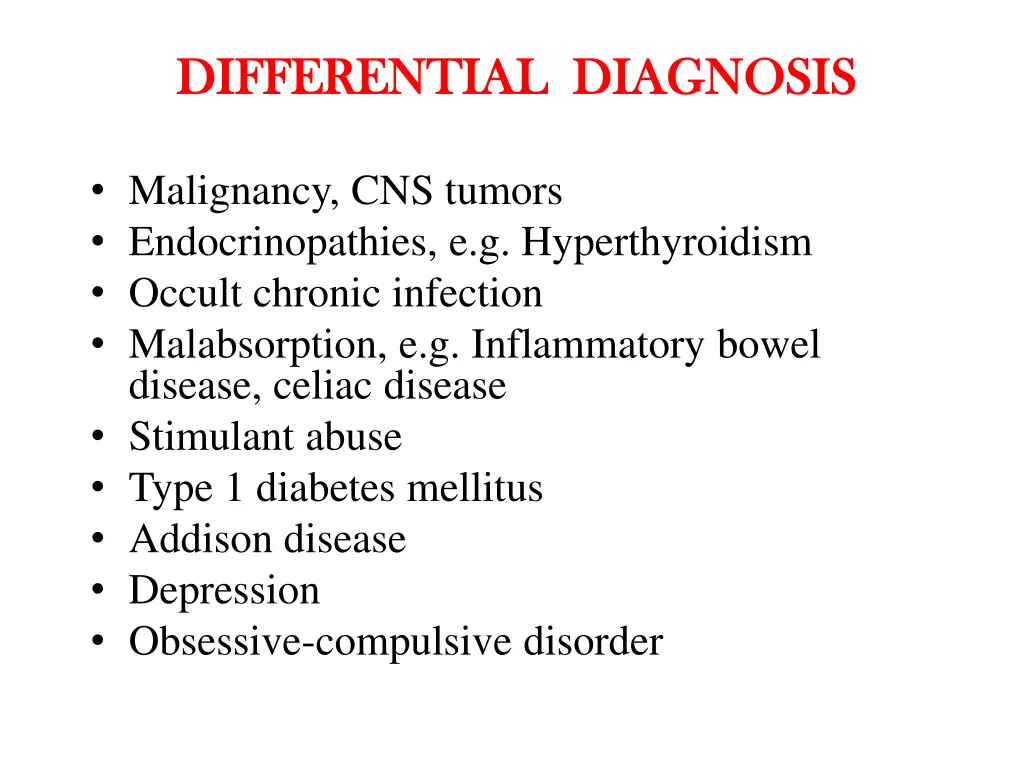 differential diagnosis differential diagnosis