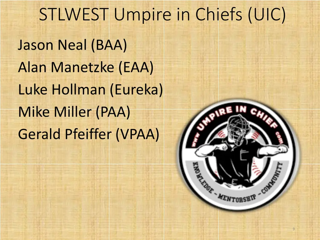 stlwest umpire in chiefs uic