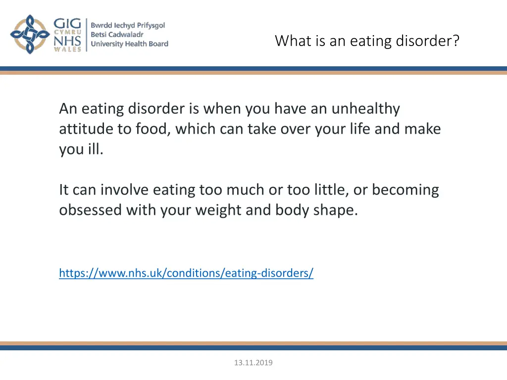 what is an eating disorder