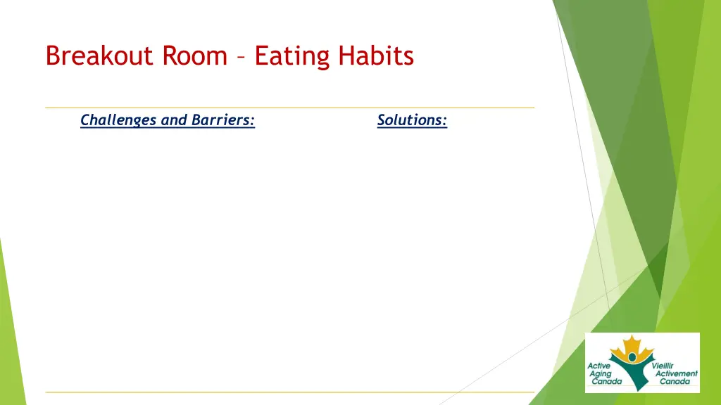 breakout room eating habits