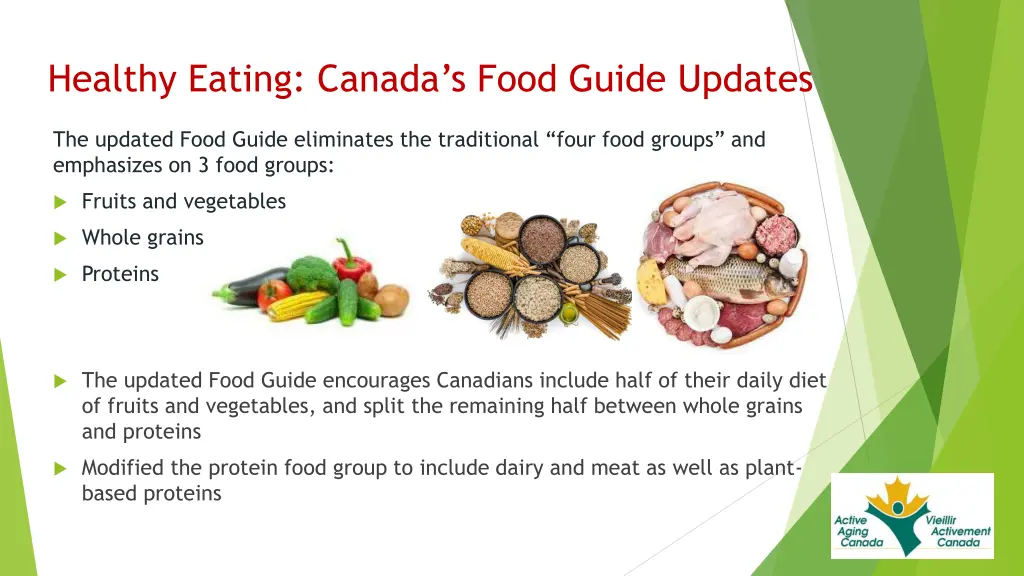 healthy eating canada s food guide updates