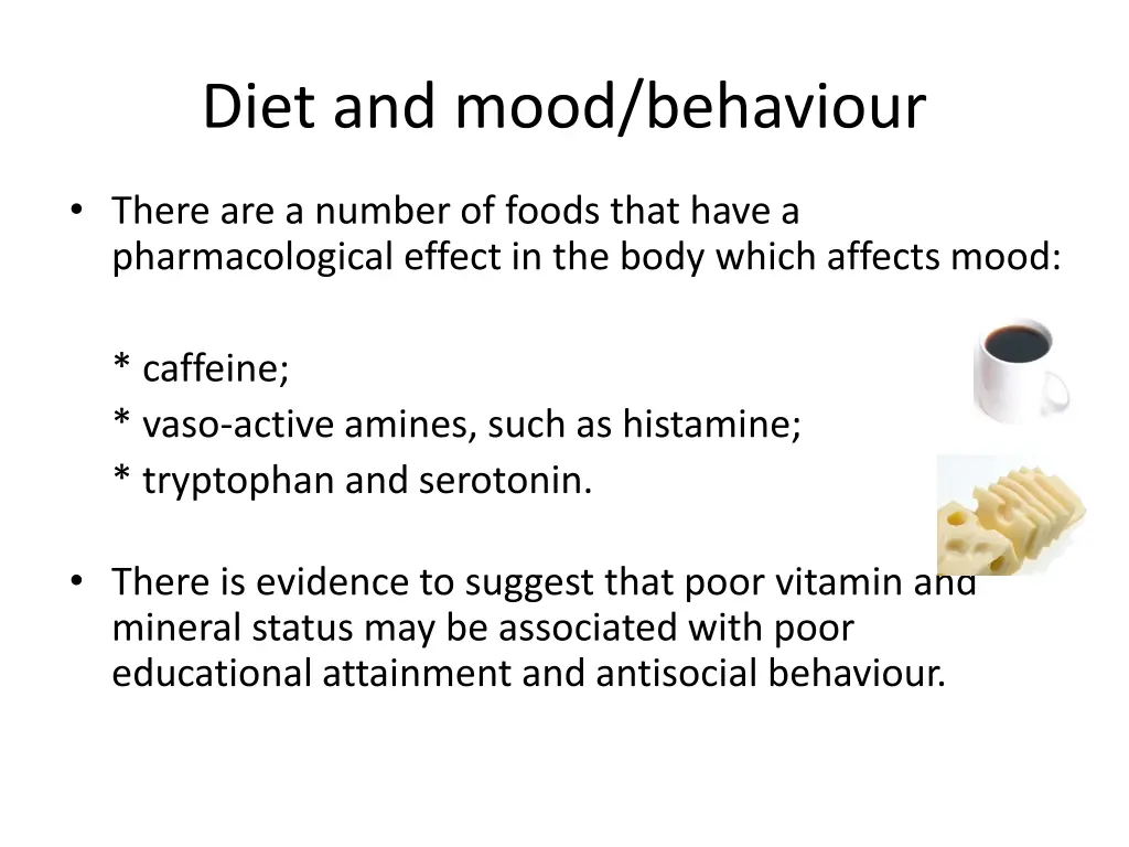 diet and mood behaviour