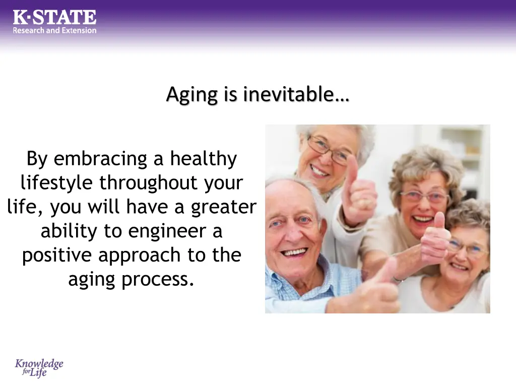 aging is inevitable