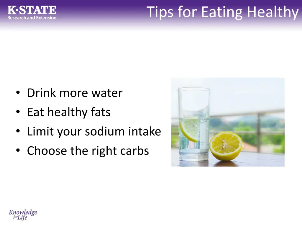 tips for eating healthy 1