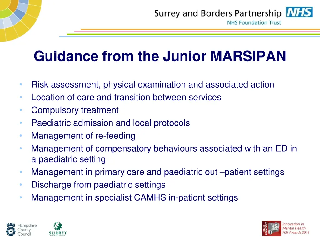 guidance from the junior marsipan