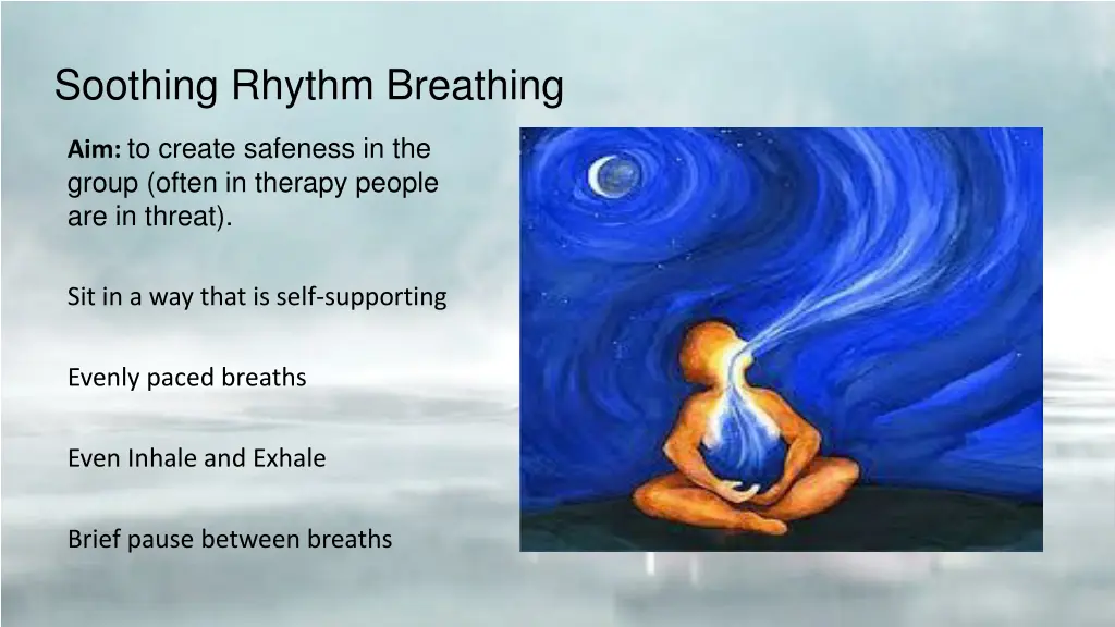 soothing rhythm breathing