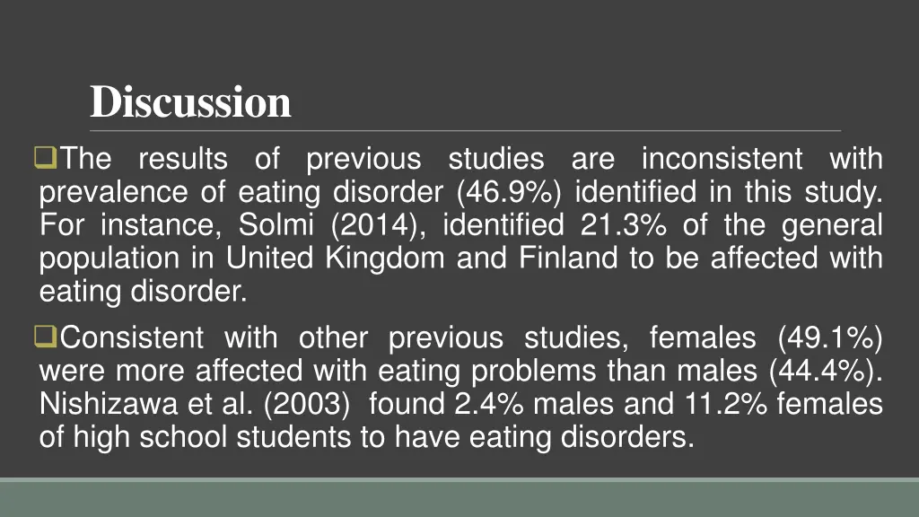 discussion the results of previous studies