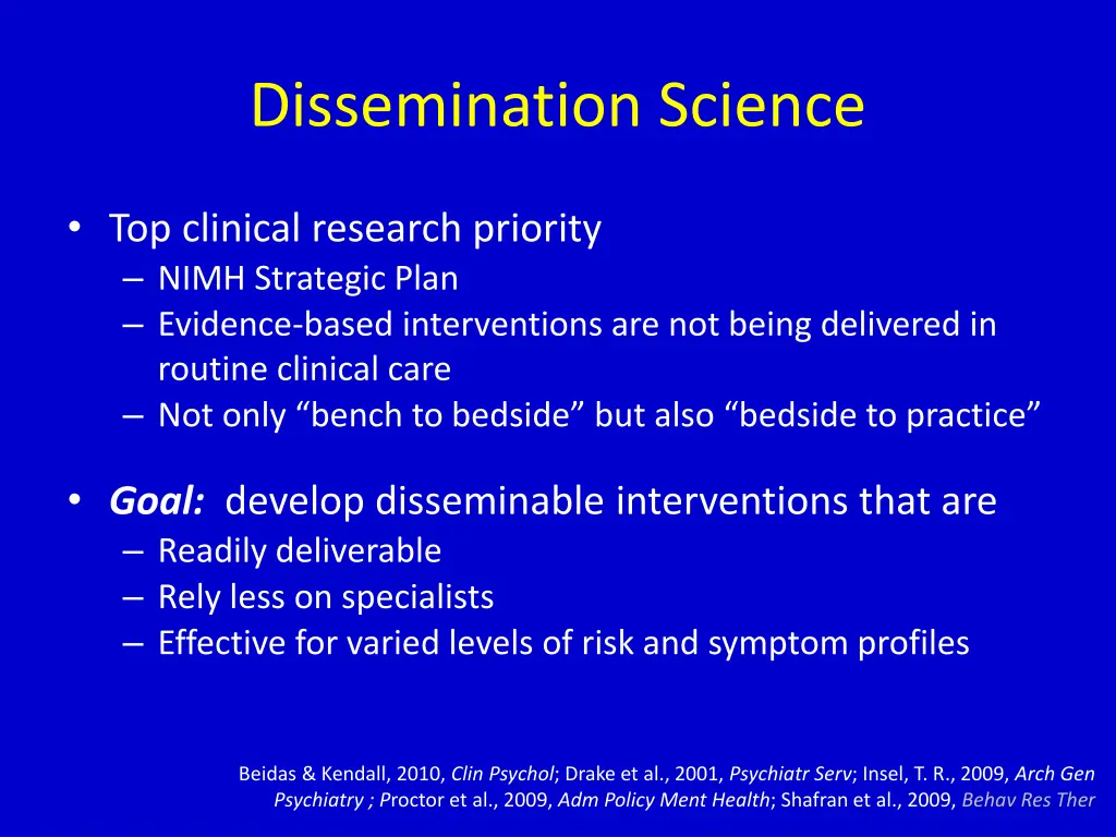 dissemination science