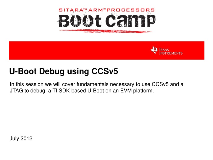 u boot debug using ccsv5