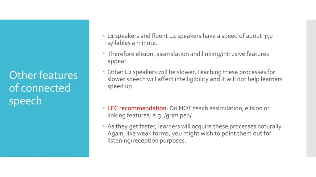 l1 speakers and fluent l2 speakers have a speed