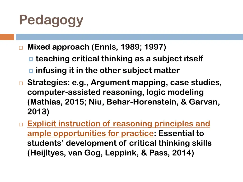 pedagogy