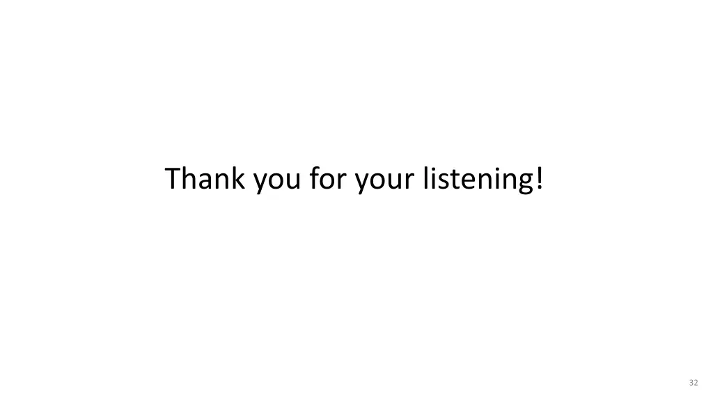 thank you for your listening