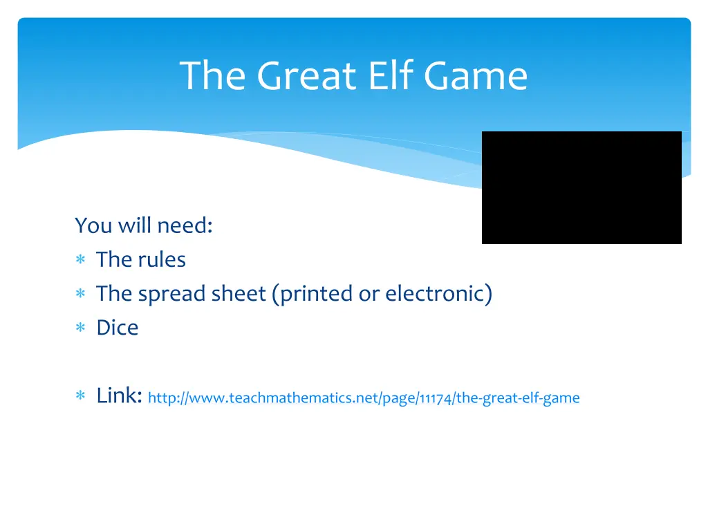 the great elf game 1