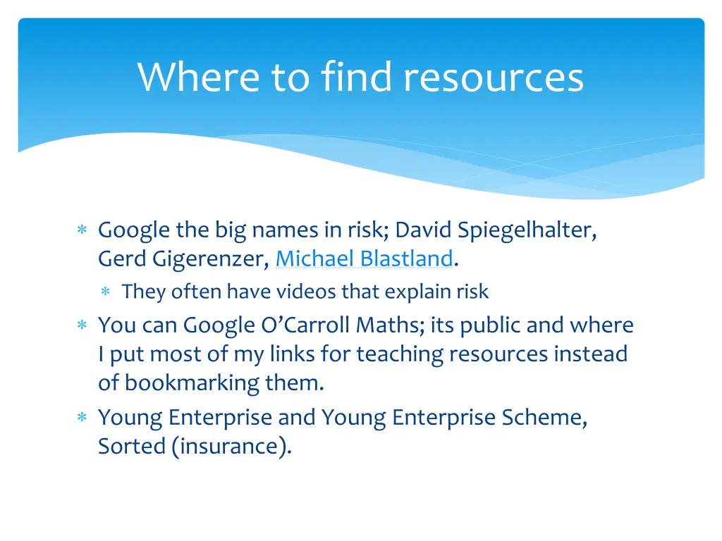 where to find resources