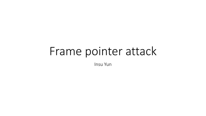 frame pointer attack