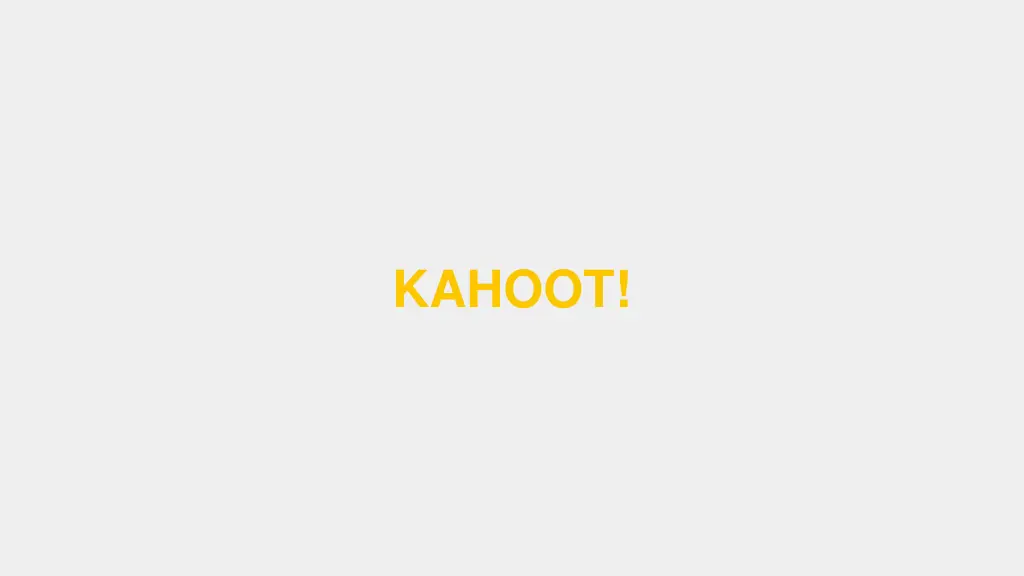 kahoot