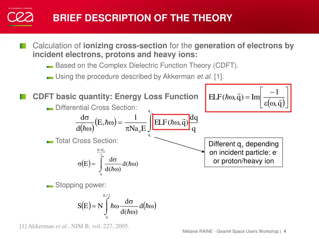 brief description of the theory