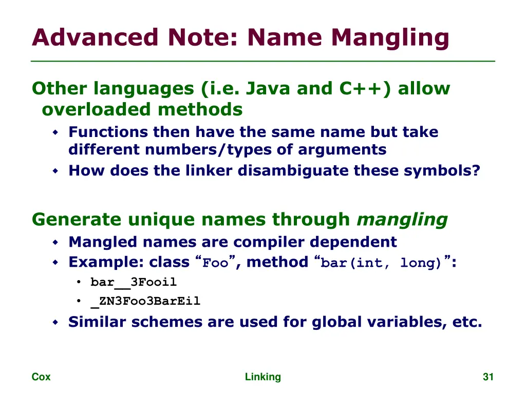 advanced note name mangling