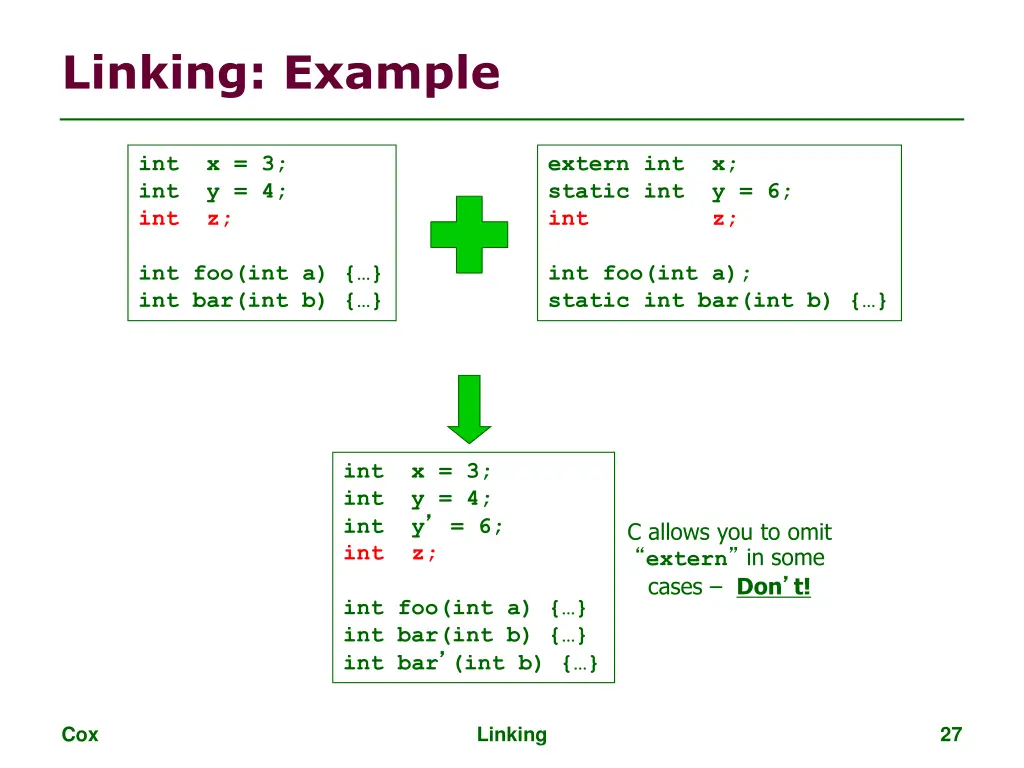 linking example 3