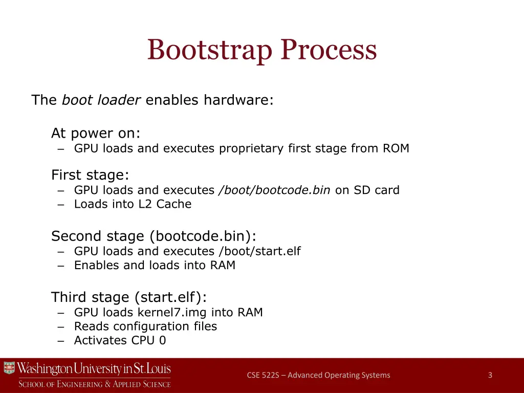 bootstrap process