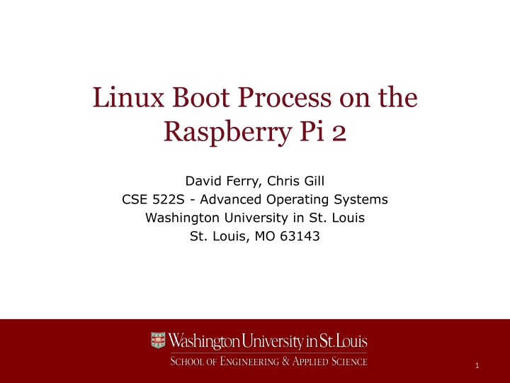 linux boot process on the raspberry pi 2