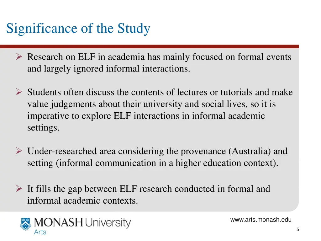 significance of the study