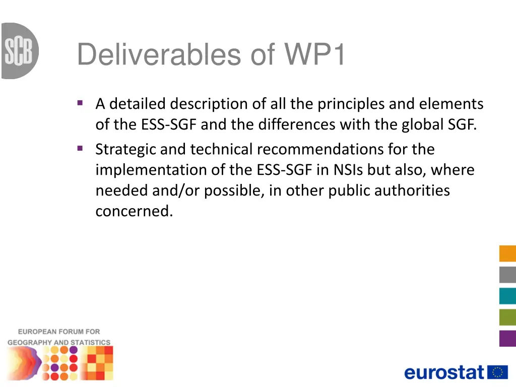 deliverables of wp1