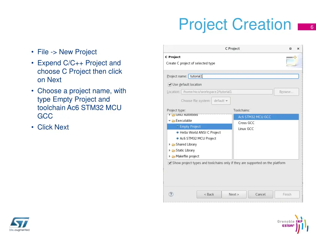 project creation