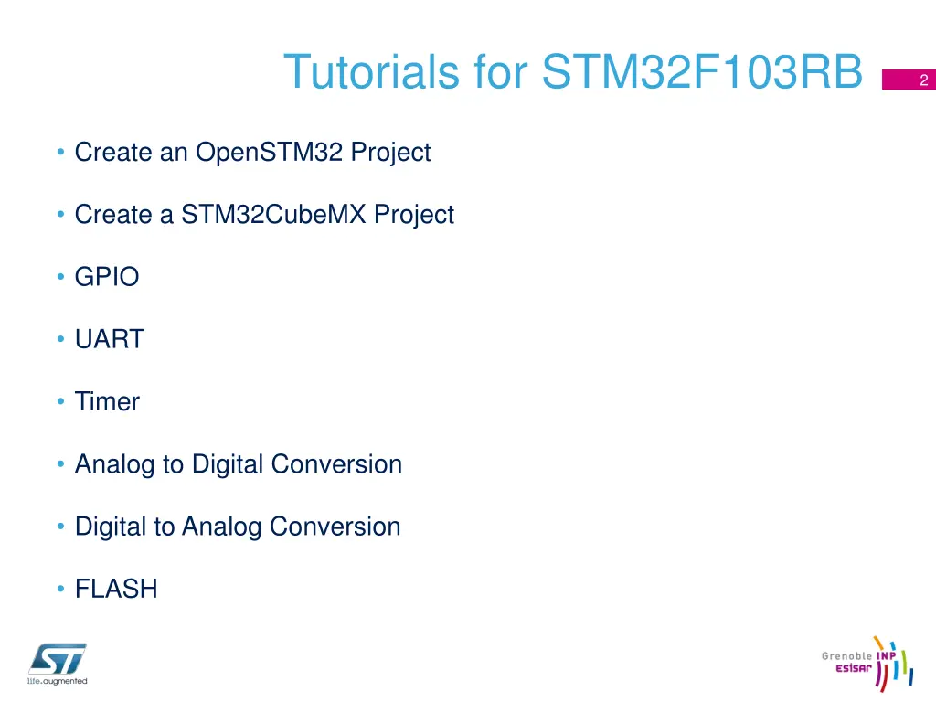 tutorials for stm32f103rb 1