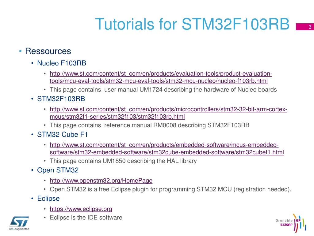 tutorials for stm32f103rb 2