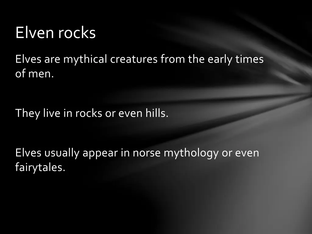 elven rocks